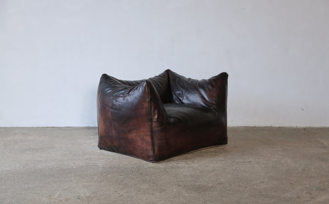 /products/early-mario-bellini-le-bambole-lounge-chair-original-leather-c-b-italia-1970s