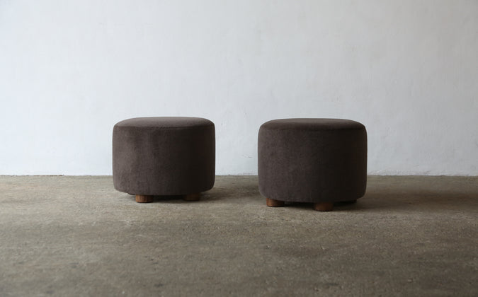 /products/pair-of-low-round-ottomans-footstools-in-pure-dark-brown-alpaca
