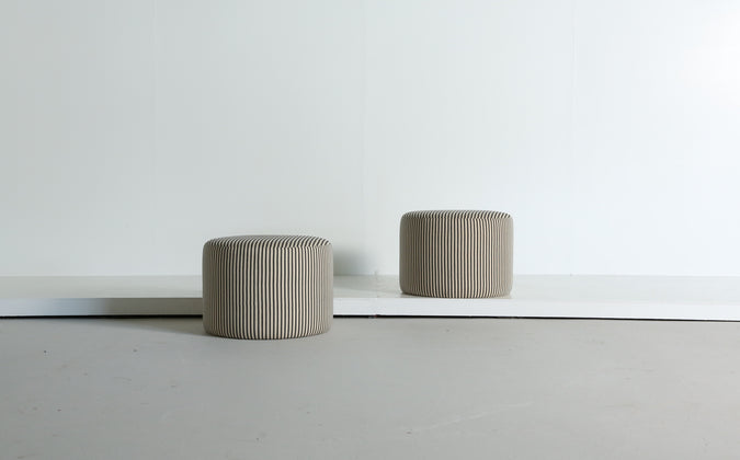 /products/pair-of-low-round-ottomans-footstools-in-striped-fabric