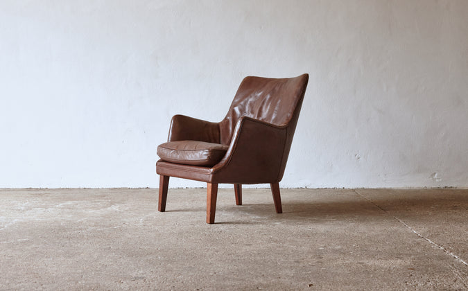 /products/arne-vodder-armchair-in-original-leather-denmark-1950s