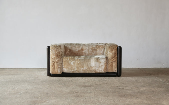 /products/carlo-scarpa-cornaro-loveseat-armchair-original-fabric-italy-1970s
