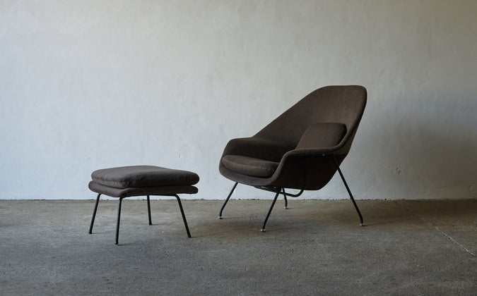 /products/an-eero-saarinen-womb-chair-and-ottoman-knoll-usa-1950s